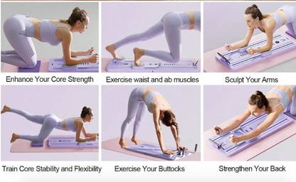 ABSolutt Pilates Board: Tabla Multifuncional 7 en 1 para Pilates en Casa